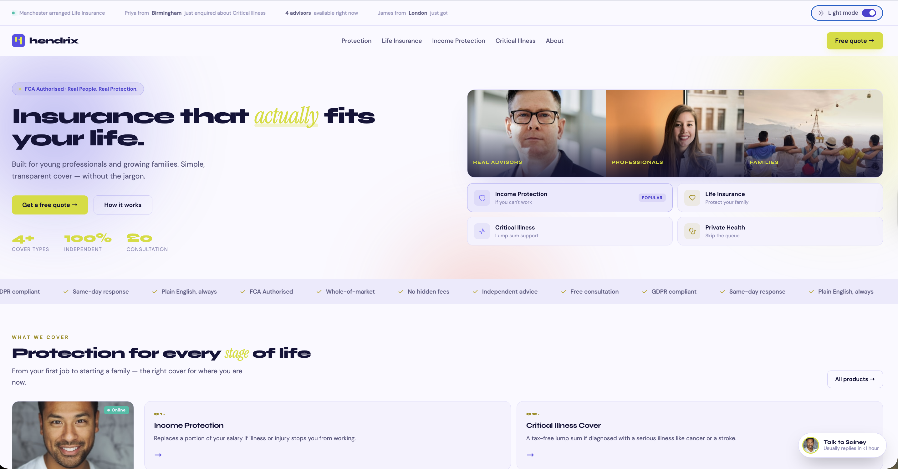 Insurance Website Redesign